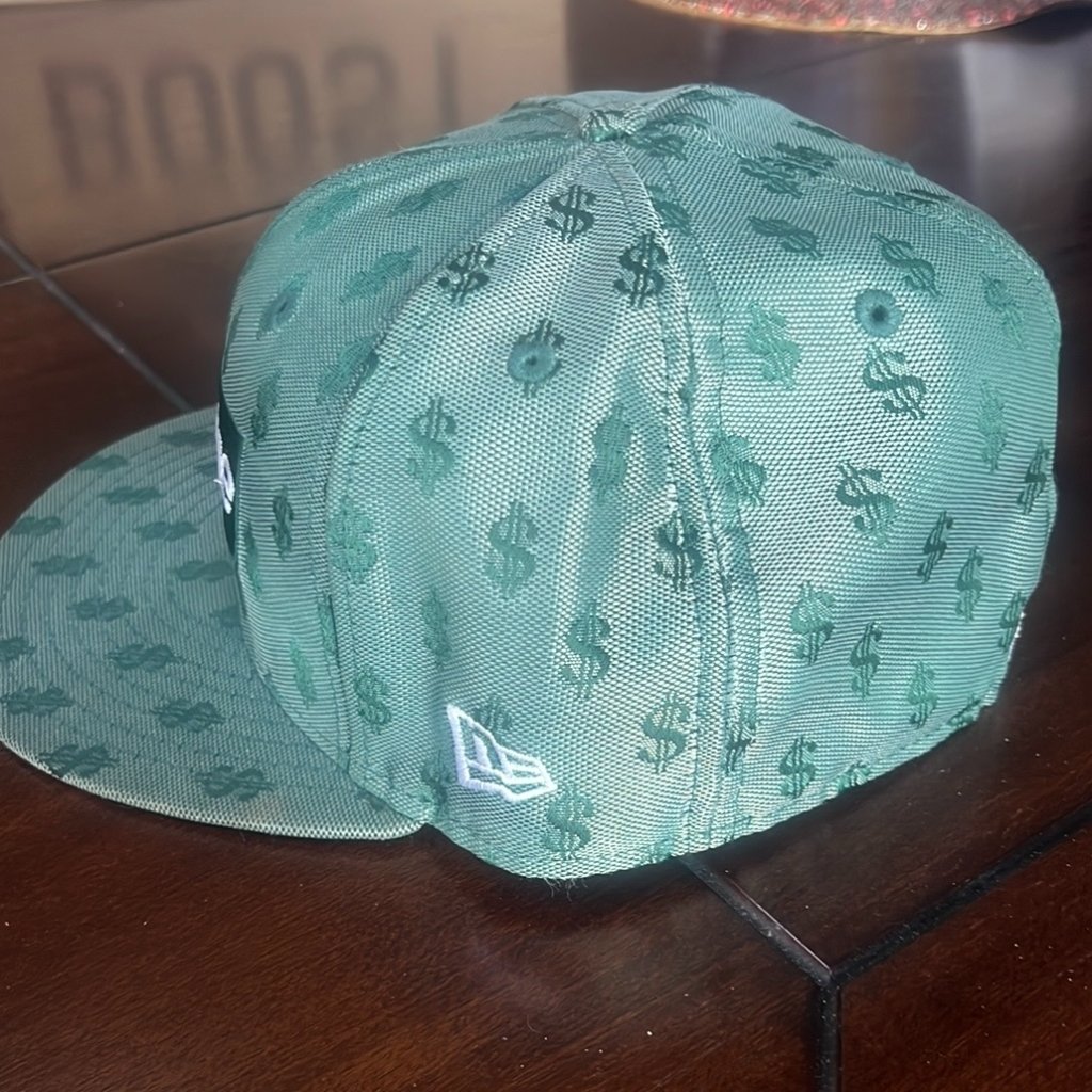 Supreme Monogram Box Logo New Era Green One Size